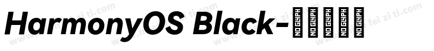 HarmonyOS Black字体转换